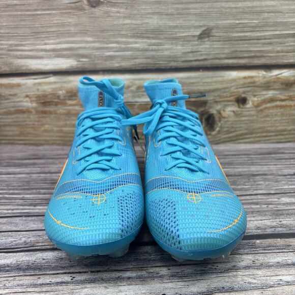 Size 9.5 Nike Mercurial Superfly 8 Elite FG Chlorine Blue Soccer DJ2839-485